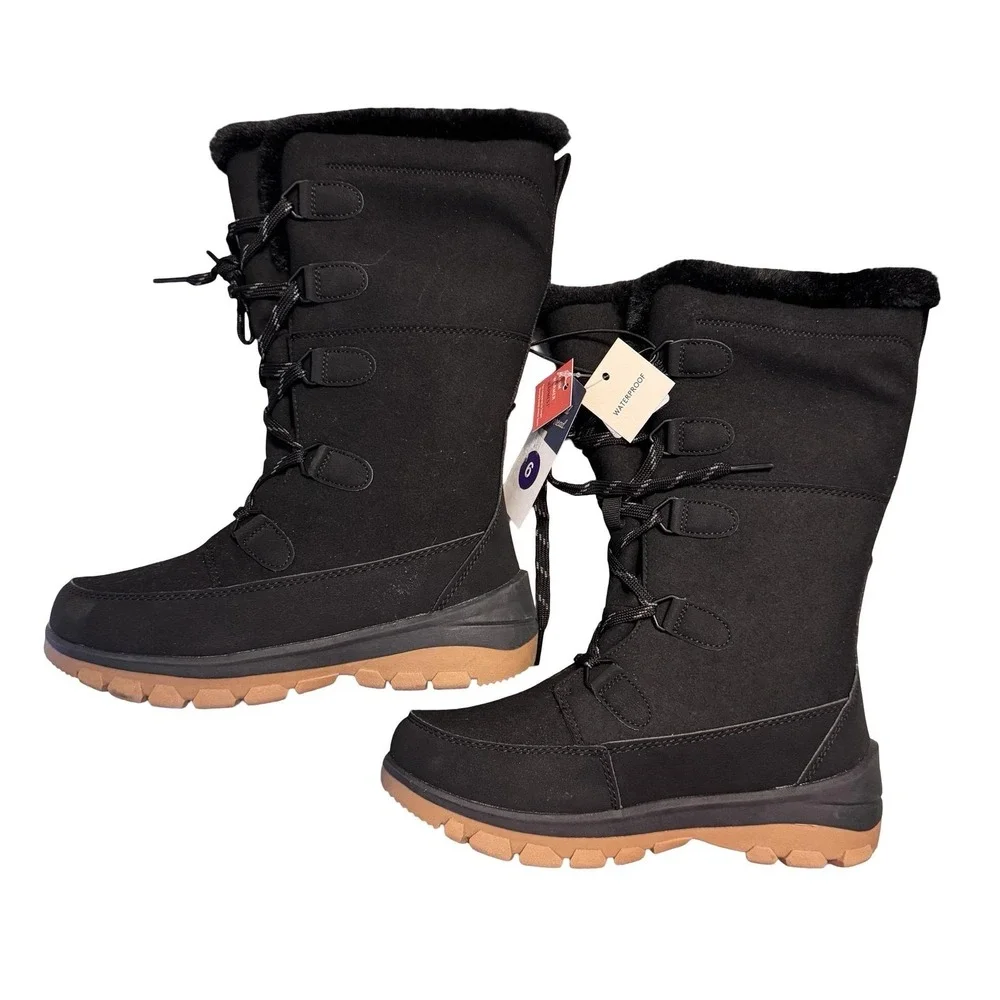 Universal Thread Carla‎ Winter Snow Boots Women Sz 6 Waterproof Thermolite NEW